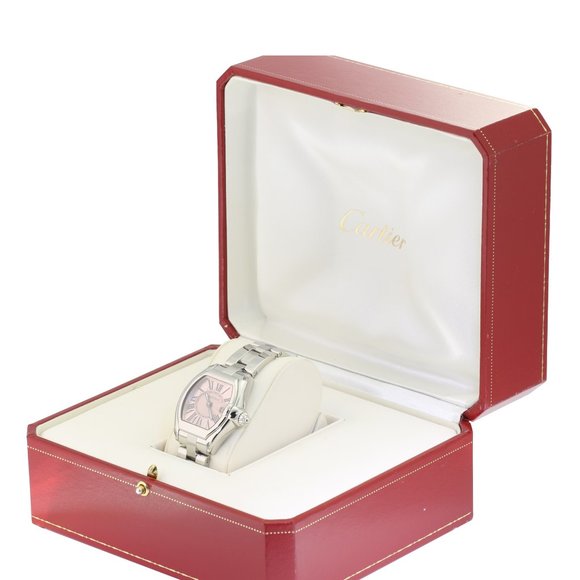 Cartier Roadster SS Pink Roman Dial - Picture 8 of 8